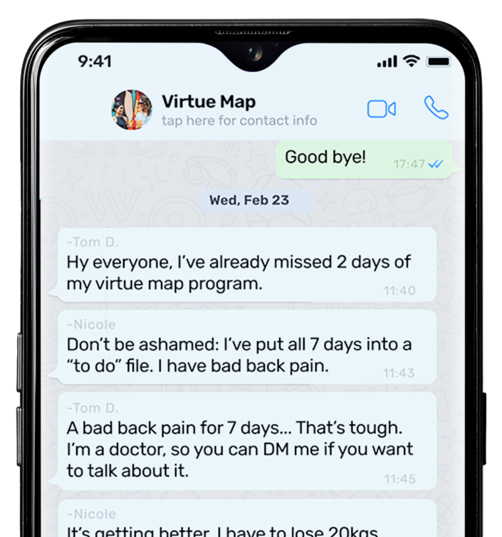 Virtue map app